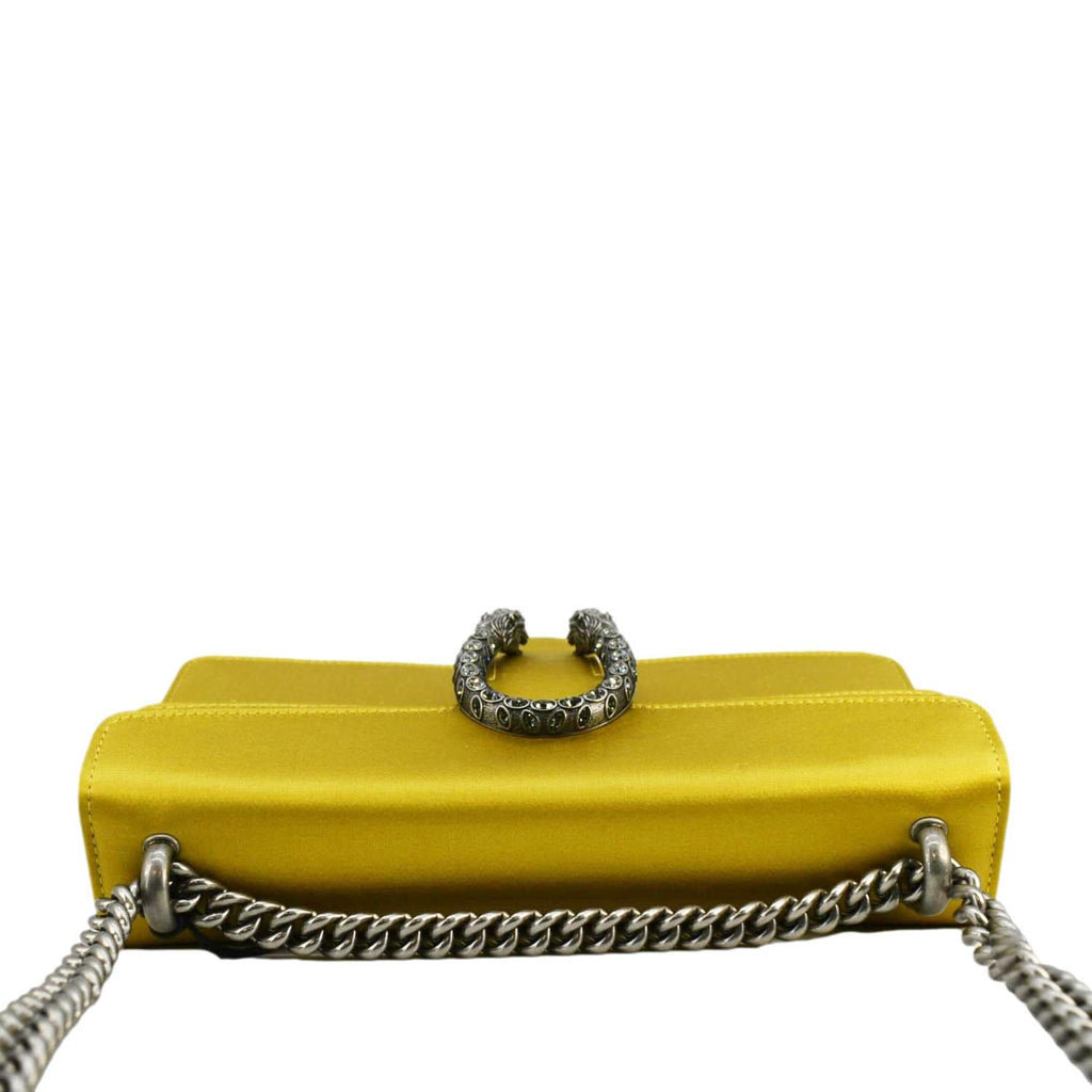 GUCCI Dionysus Small Satin Silk Crossbody Bag Gold 499623