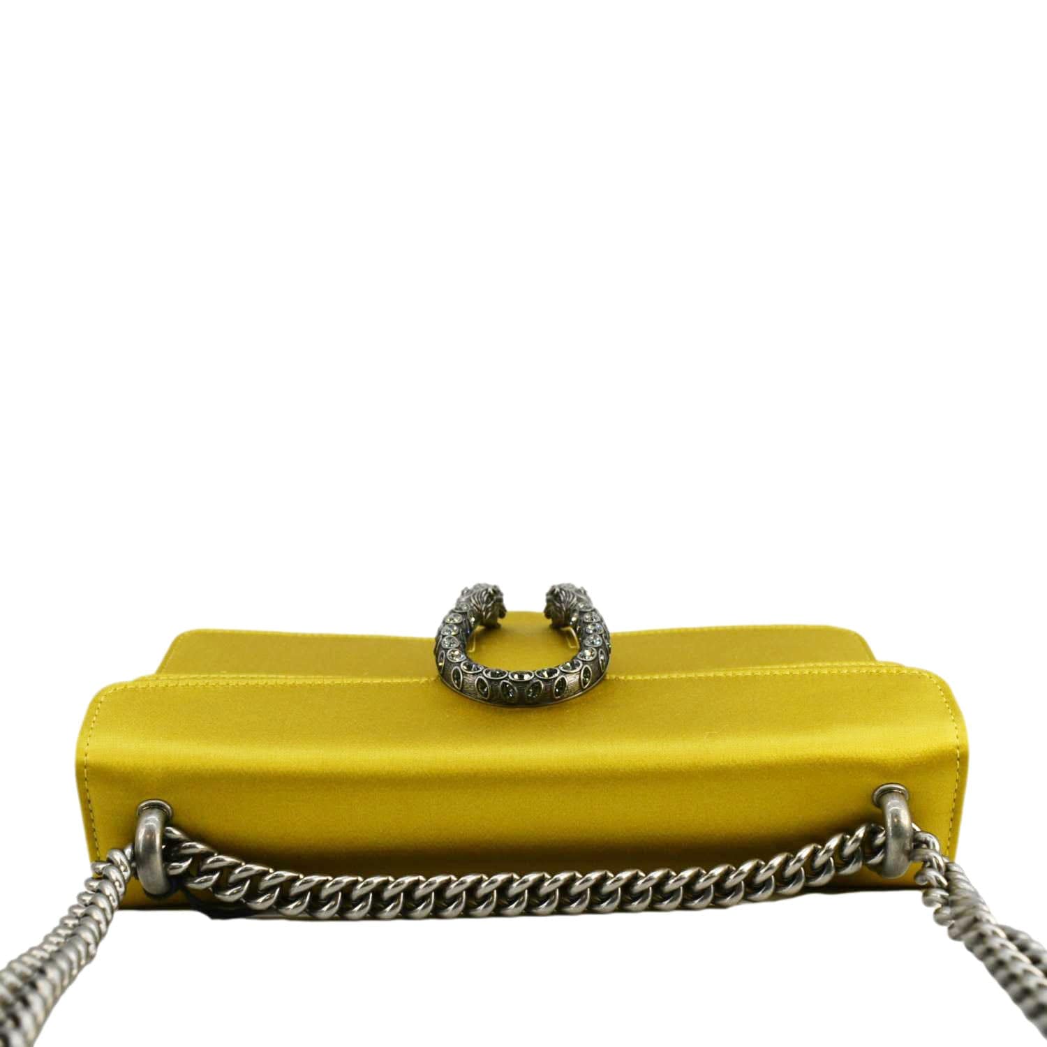 GUCCI Dionysus Small Satin Silk Crossbody Bag Gold 499623