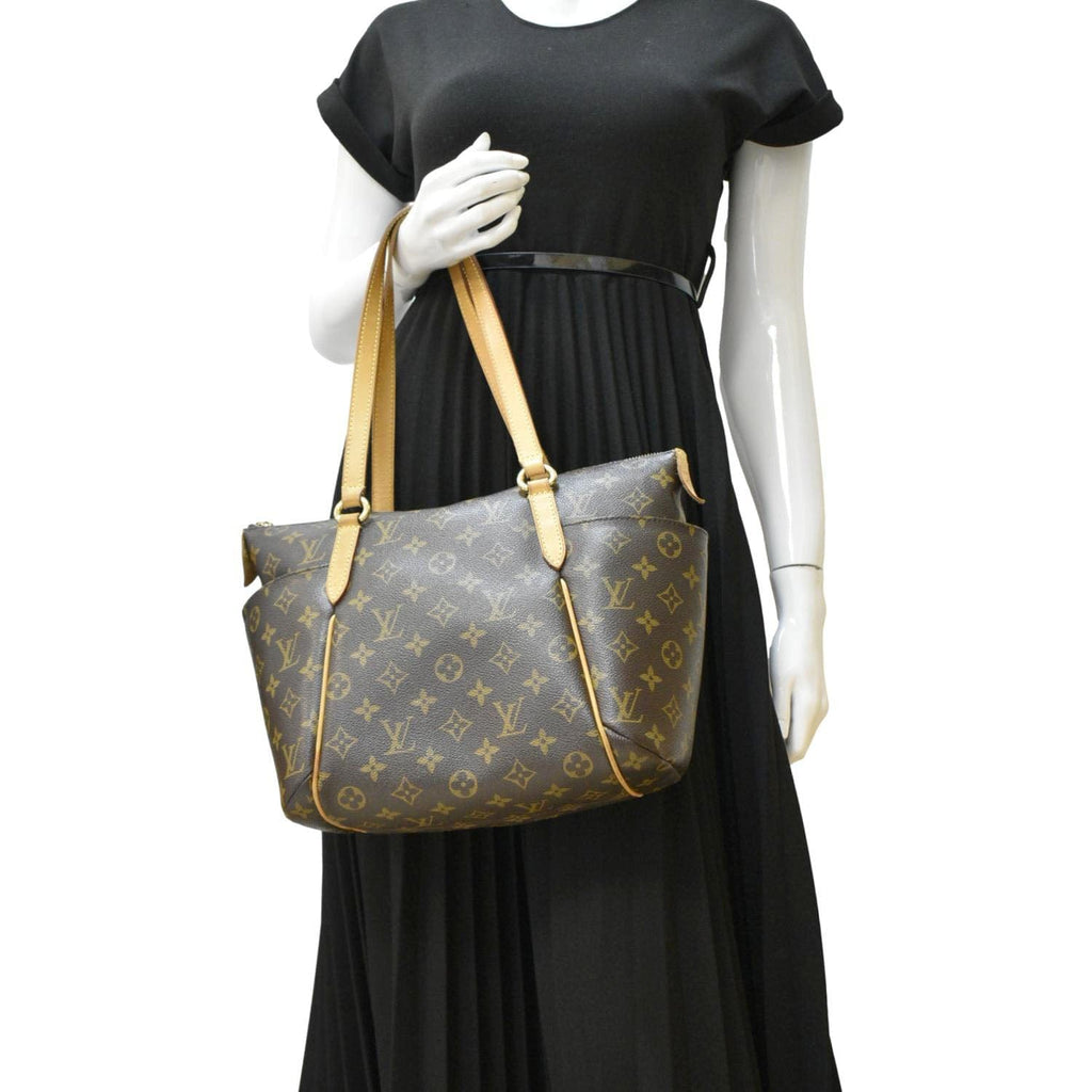 LOUIS VUITTON Totally PM Monogram Canvas Shoulder Tote Bag Brown