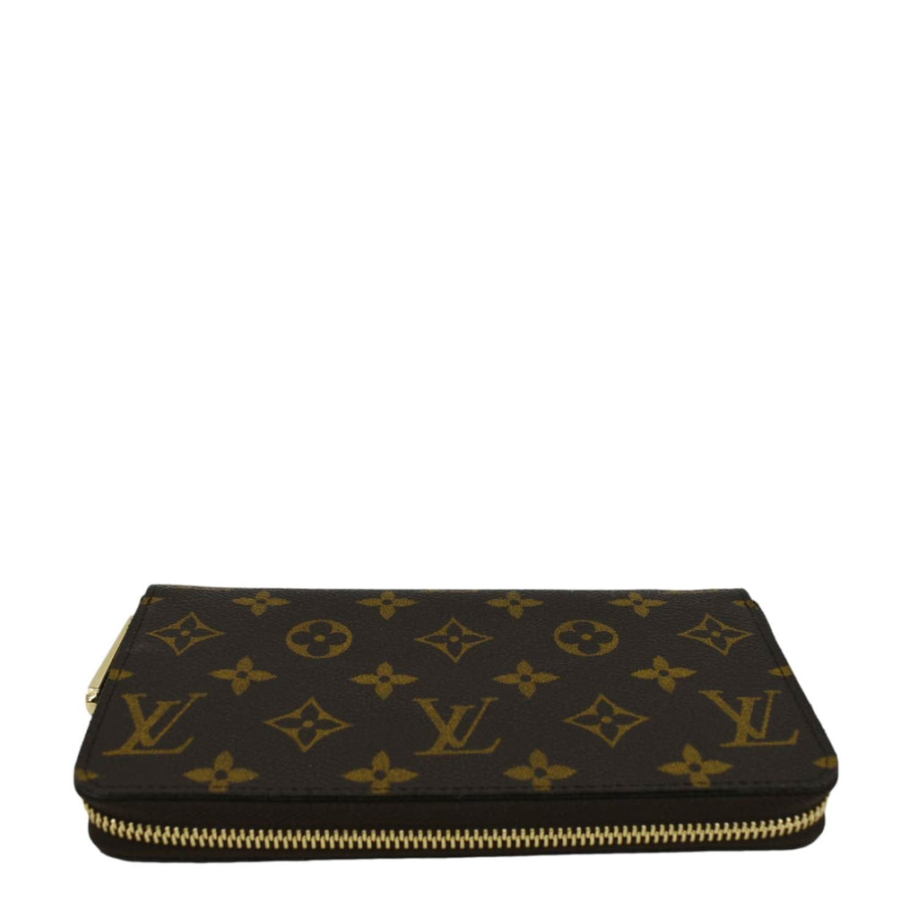 LOUIS VUITTON Monogram Canvas Zippy Wallet Brown