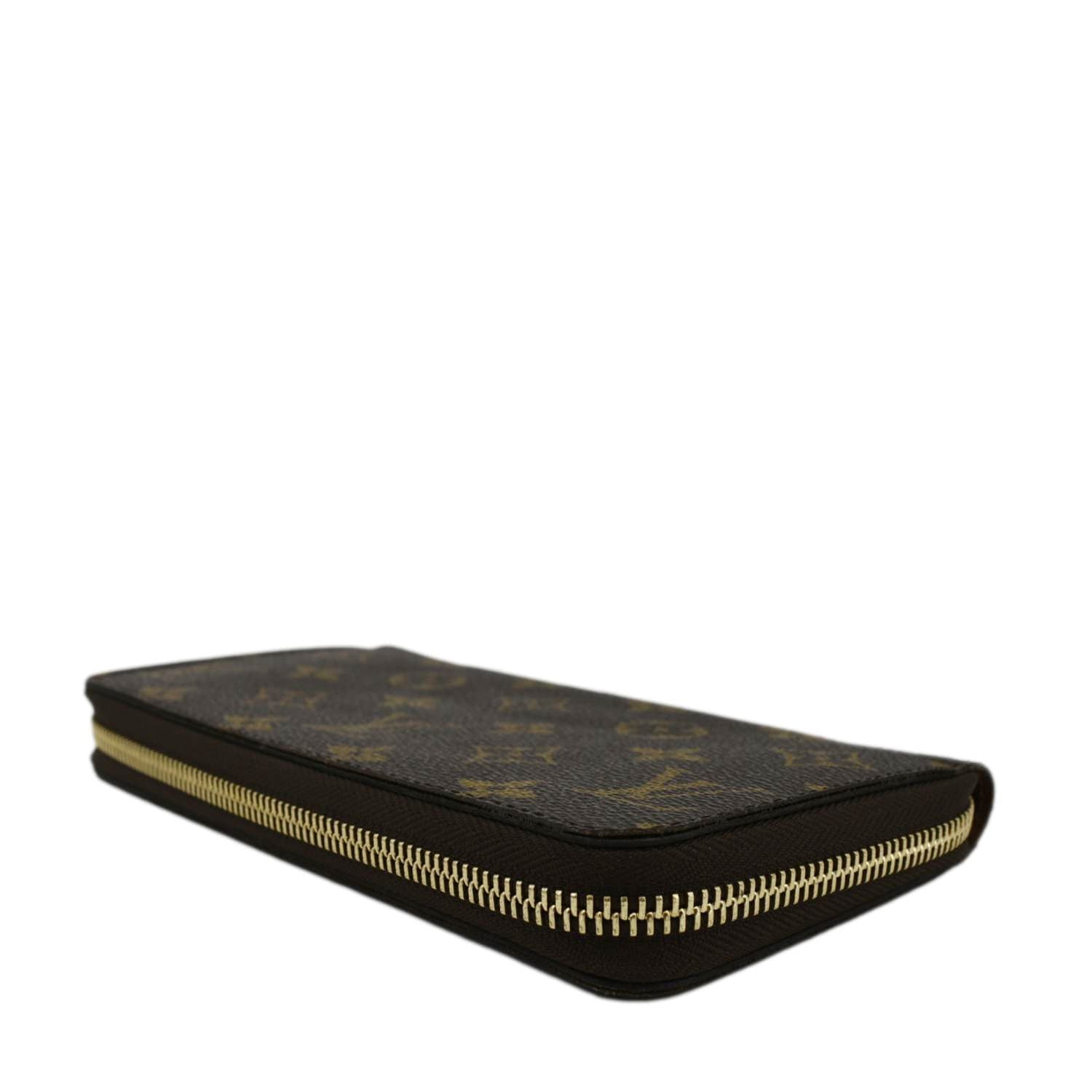 LOUIS VUITTON Monogram Canvas Zippy Wallet Brown