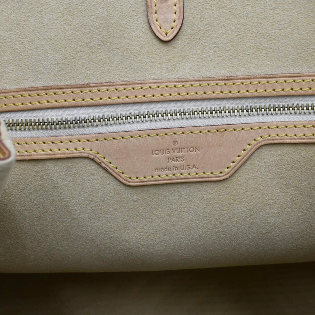 LOUIS VUITTON  Hampstead MM Damier Azur Shoulder Bag White