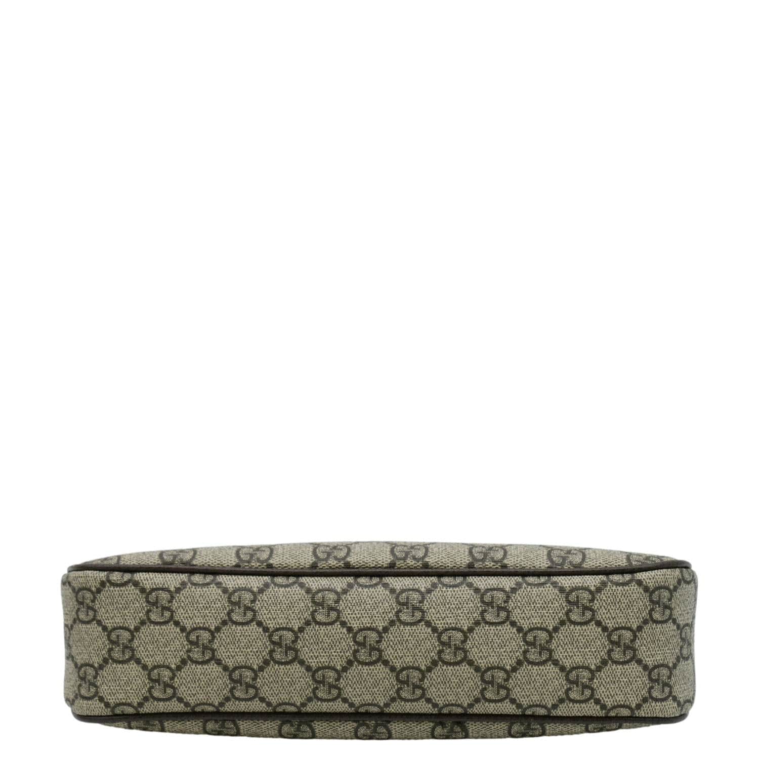 GUCCI Dollar Ophidia Web Small Gucci Supreme Monogram Canvas New Acero Shoulder Bag Beige 735132
