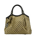 GUCCI Sukey Large Gucci Monogram Canvas Tote Bag Beige 364840