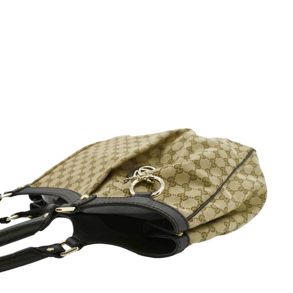 GUCCI Sukey Large Gucci Monogram Canvas Tote Bag Beige 364840