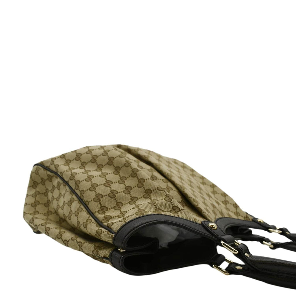 GUCCI Sukey Large Gucci Monogram Canvas Tote Bag Beige 364840
