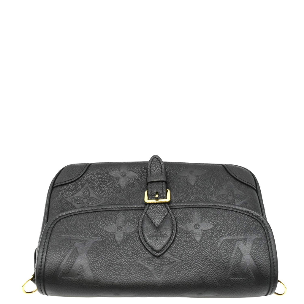 LOUIS VUITTON  Diane Empreinte Leather Crossbody Bag Black