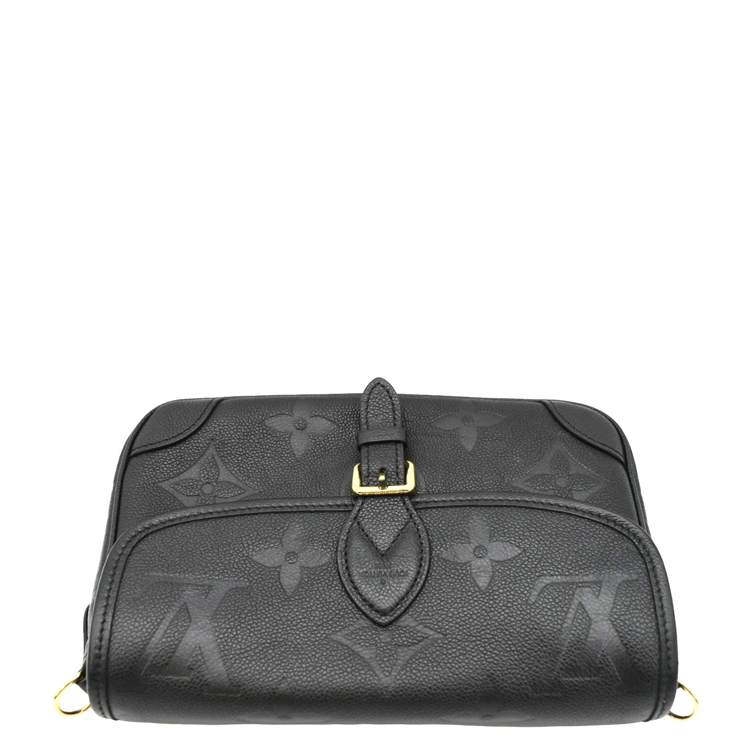 LOUIS VUITTON  Diane Empreinte Leather Crossbody Bag Black