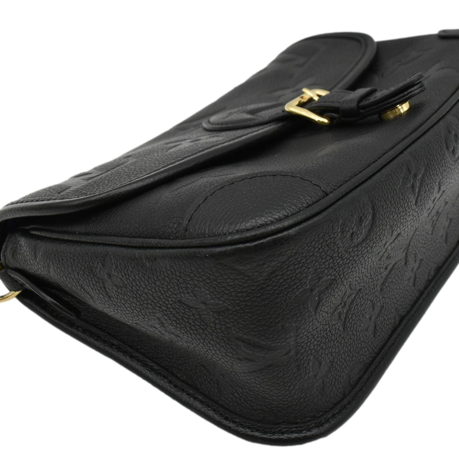 LOUIS VUITTON  Diane Empreinte Leather Crossbody Bag Black