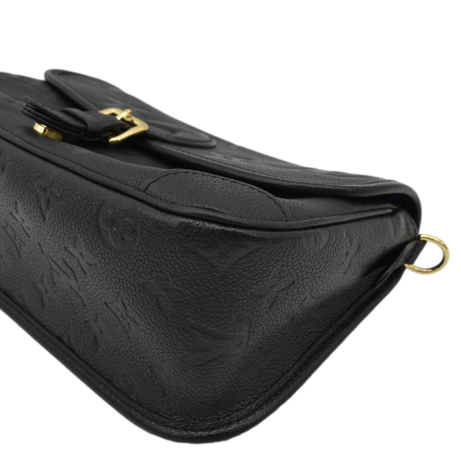 LOUIS VUITTON  Diane Empreinte Leather Crossbody Bag Black