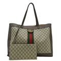 GUCCI Ophidia Soft Medium Gucci Supreme Tote Shoulder Bag Beige 547947