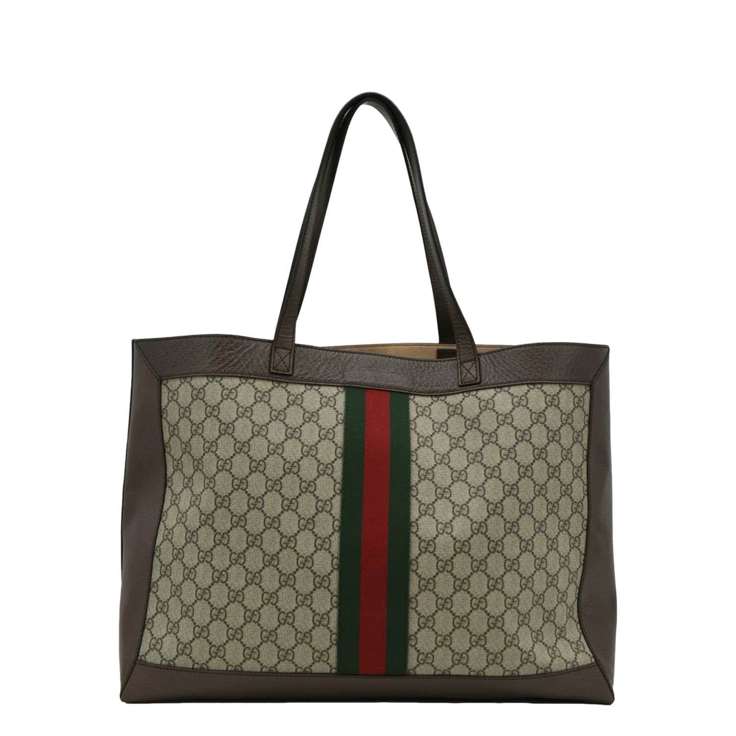 GUCCI Ophidia Soft Medium Gucci Supreme Tote Shoulder Bag Beige 547947