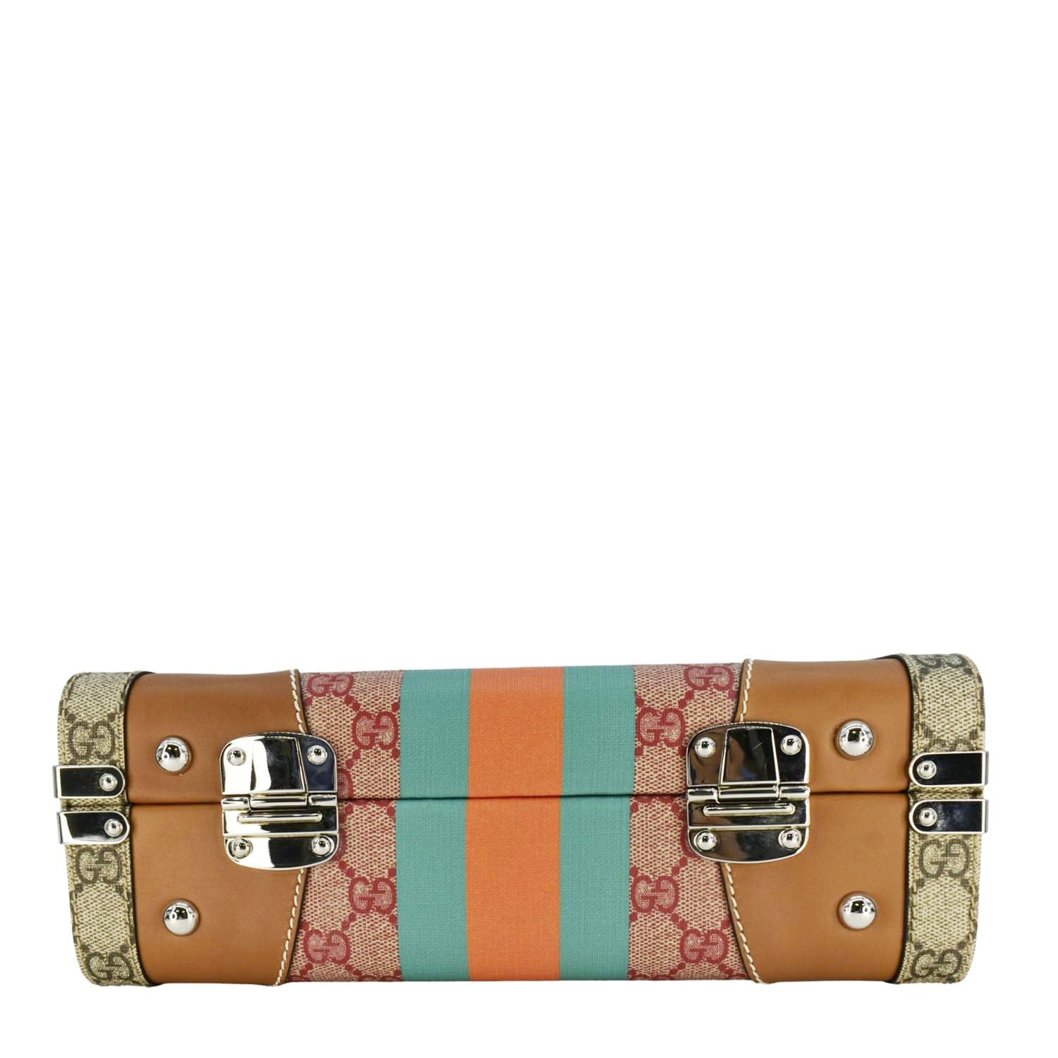 GUCCI Savoy Gucci Supreme Canvas Beauty Case Crossbody Bag Beige 722180