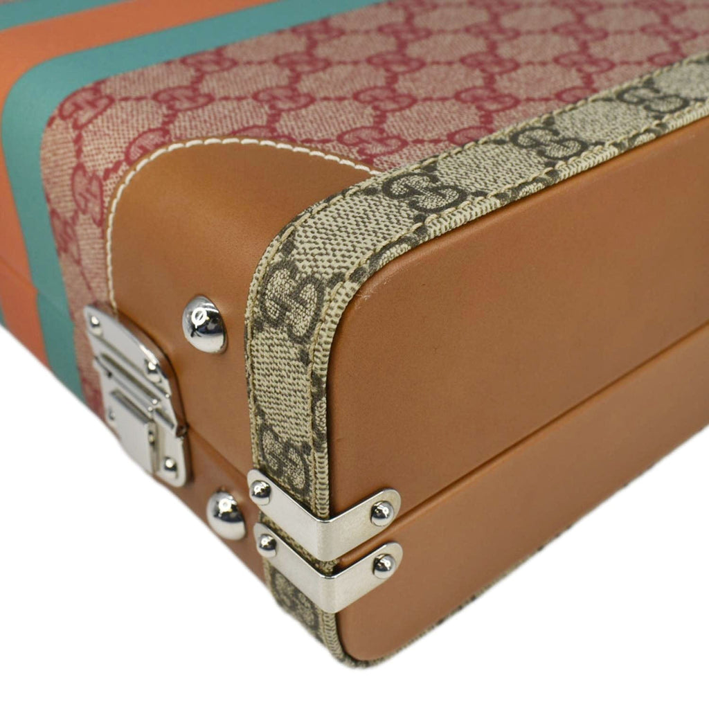 GUCCI Savoy Gucci Supreme Canvas Beauty Case Crossbody Bag Beige 722180