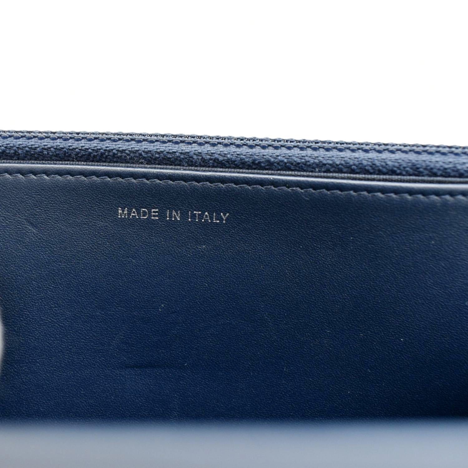 Chanel Coco Boy Quilted Calfskin Leather Wallet On Chain Crossbody Bag Navy Blue