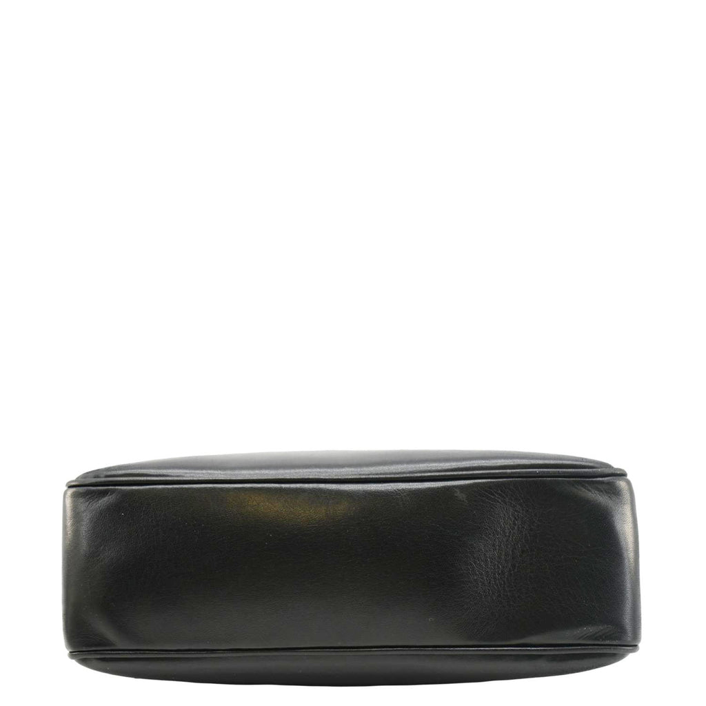 Chanel  CC Lambskin Leather Chain Shopping Tote Bag Black