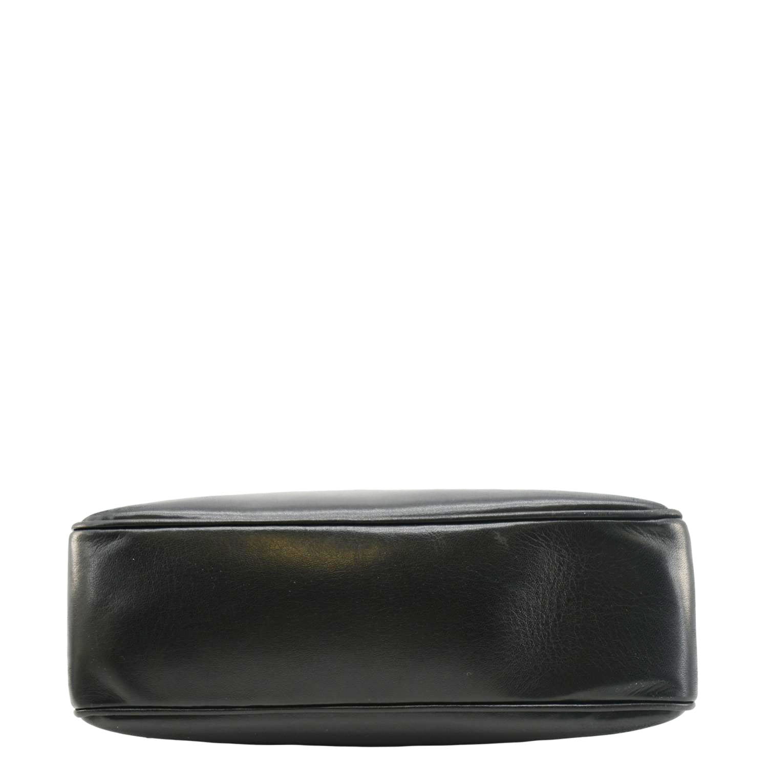 Chanel  CC Lambskin Leather Chain Shopping Tote Bag Black