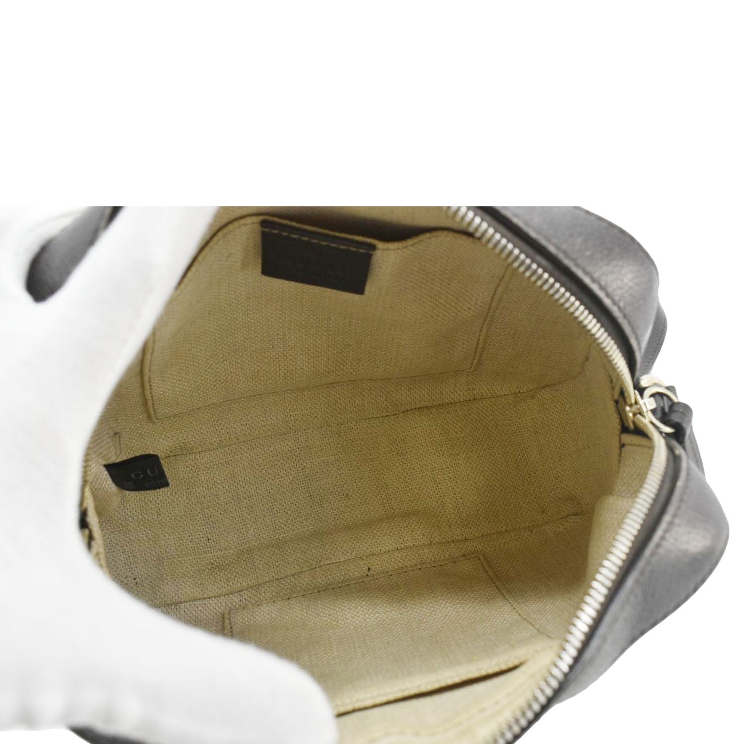GUCCI Bee Web Gucci Canvas Camera Crossbody Bag Beige 412008