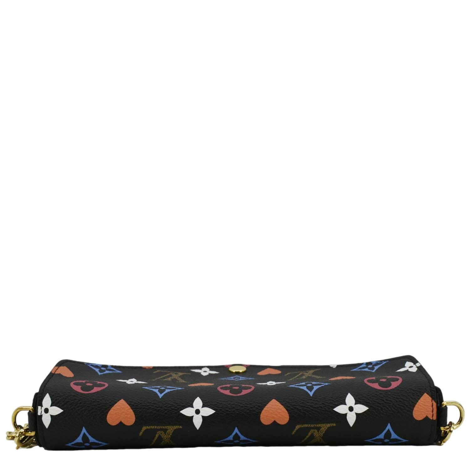 LOUIS VUITTON Pochette Felicie Game On Canvas Crossbody Bag Multicolor