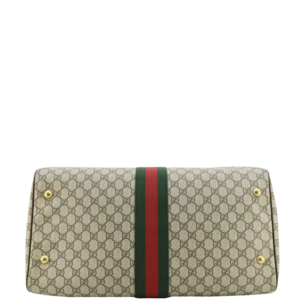 GUCCI Ophidia Carry-on Medium Gucci Supreme Canvas Duffle Bag Beige 547953