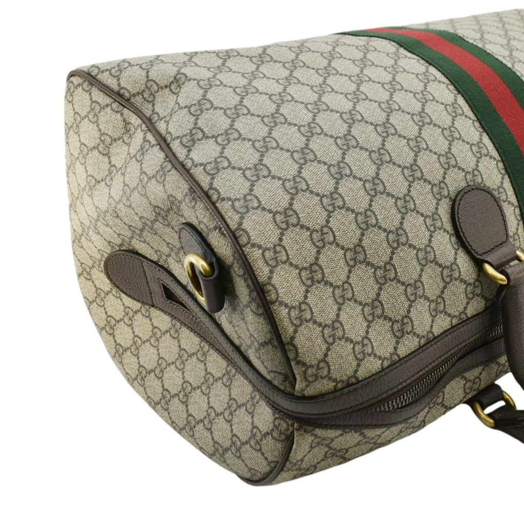 GUCCI Ophidia Carry-on Medium Gucci Supreme Canvas Duffle Bag Beige 547953