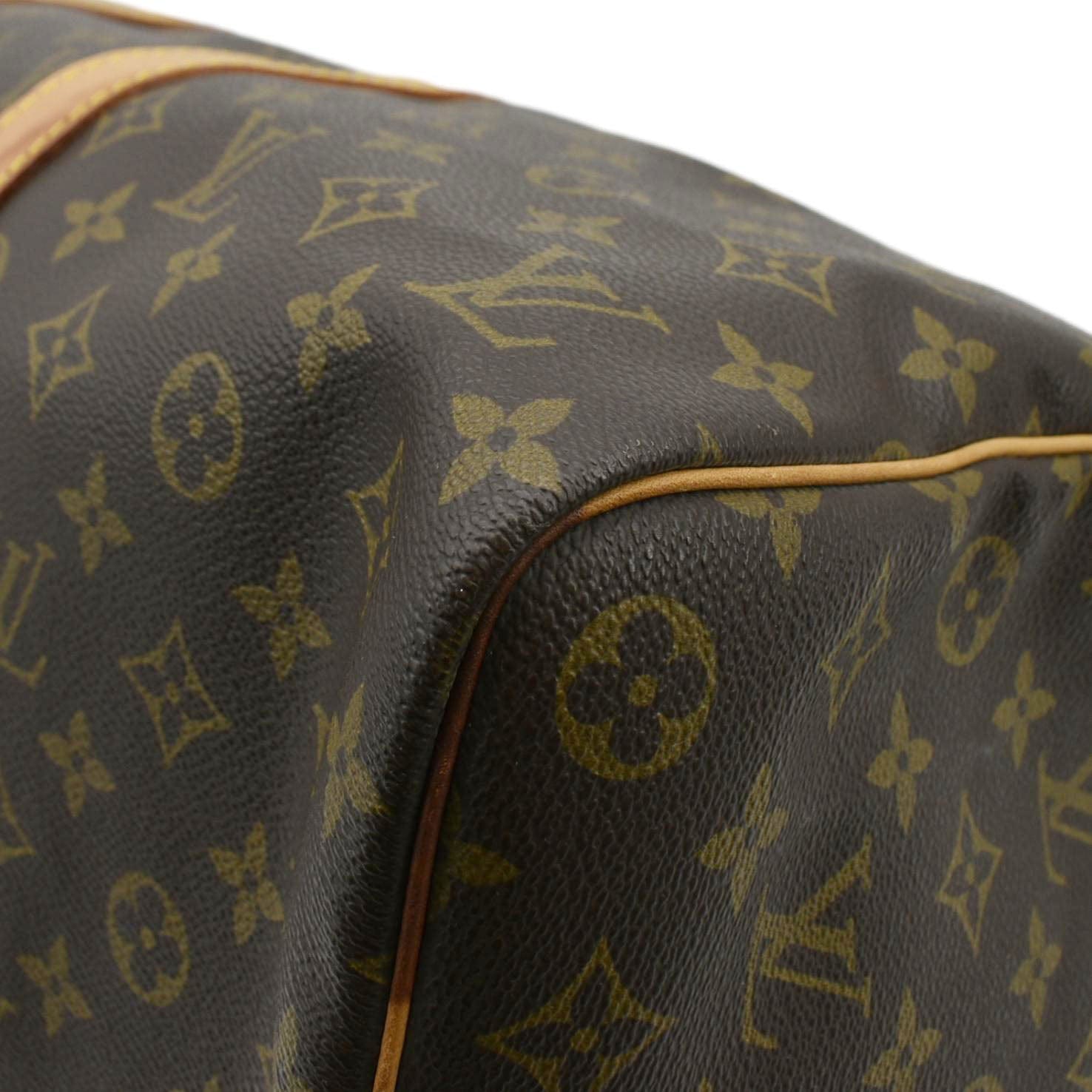 LOUIS VUITTON Keepall 45 Monogram Canvas Travel Bag Brown