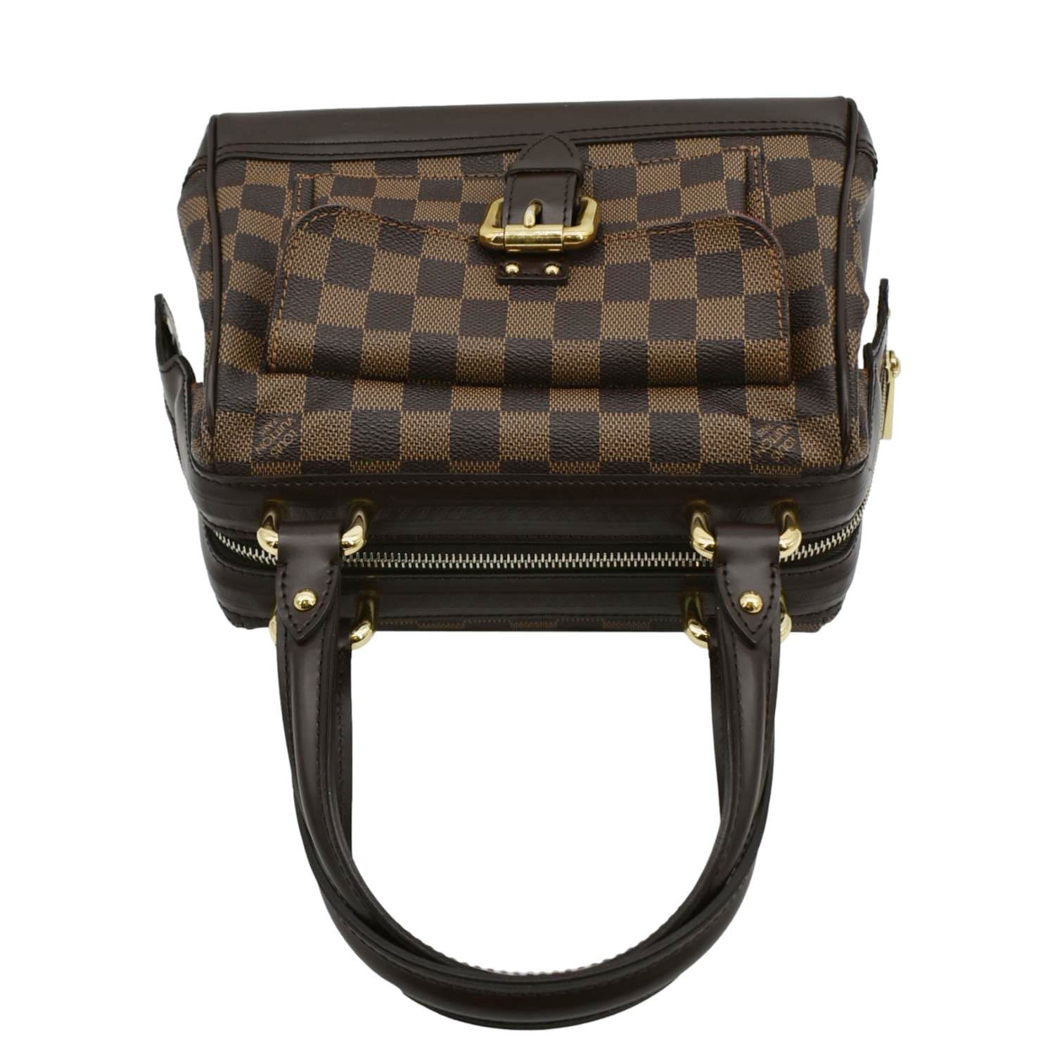 LOUIS VUITTON Knightsbridge Damier Ebene Satchel Bag Brown