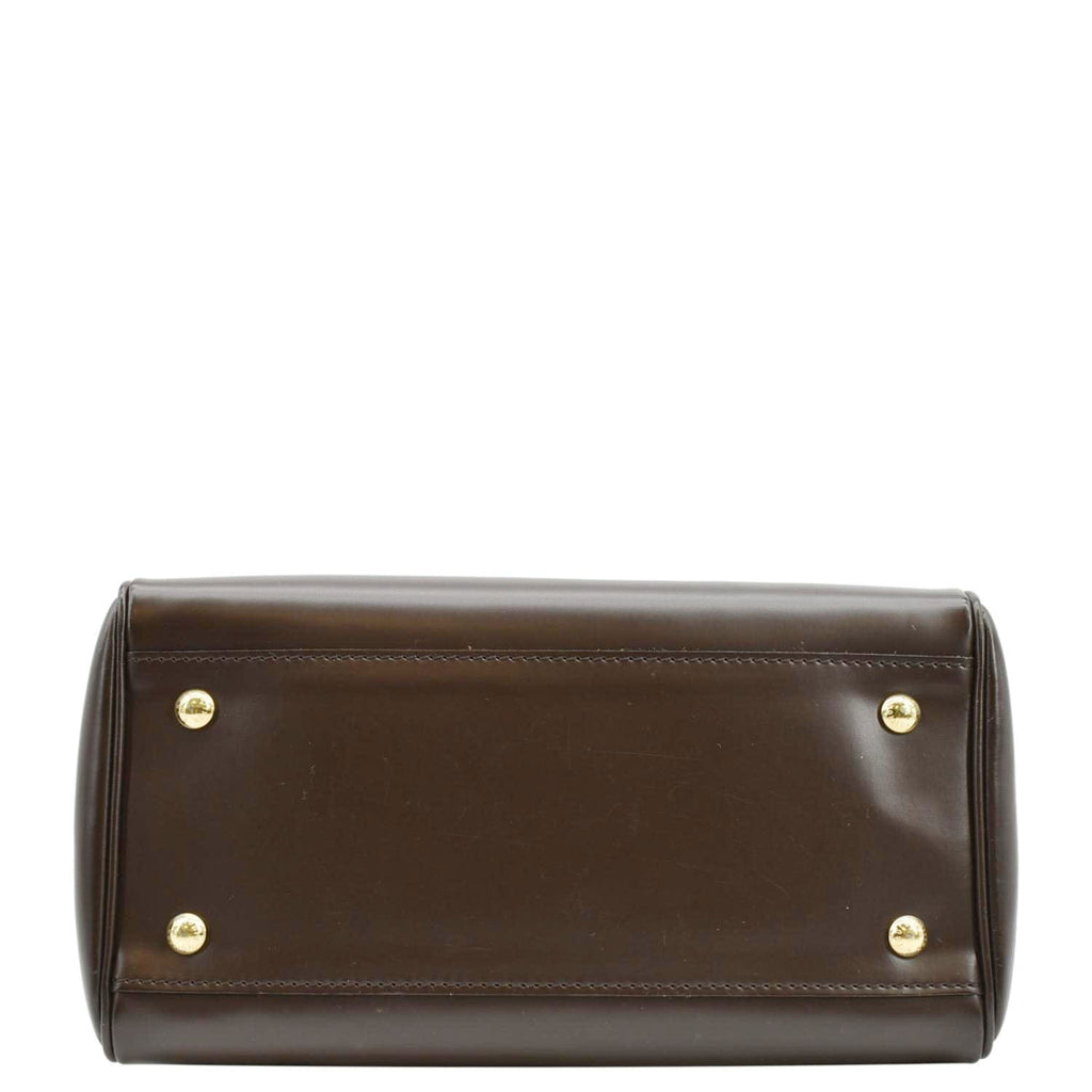 LOUIS VUITTON Knightsbridge Damier Ebene Satchel Bag Brown