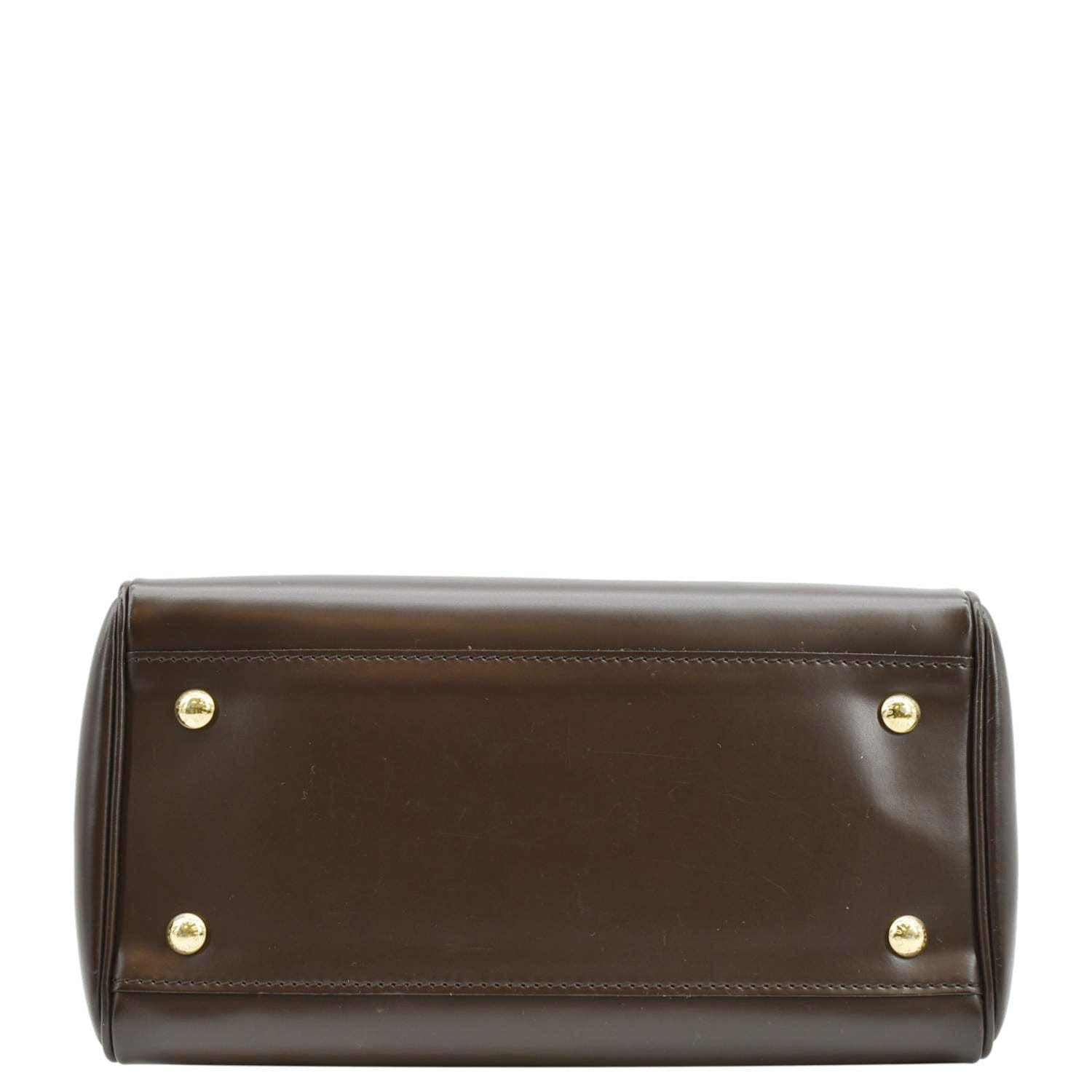 LOUIS VUITTON Knightsbridge Damier Ebene Satchel Bag Brown