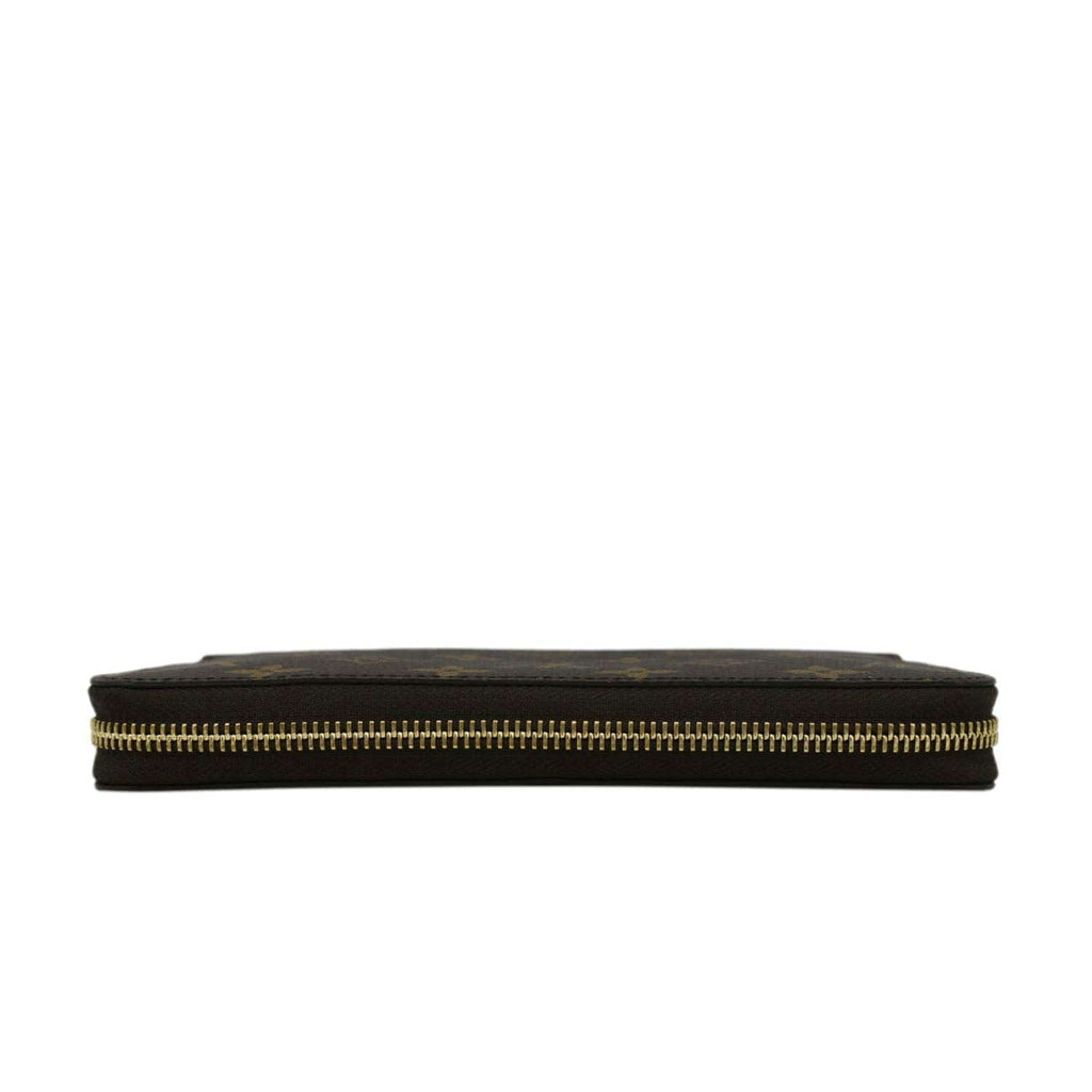 LOUIS VUITTON Zip Around Monogram Canvas Wallet Rose Ballerine