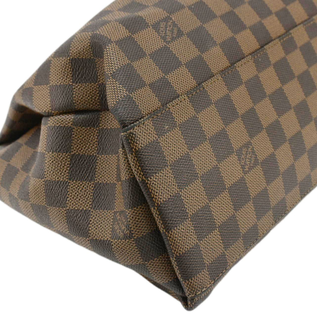 LOUIS VUITTON Odeon MM Damier Ebene Shoulder Bag Black