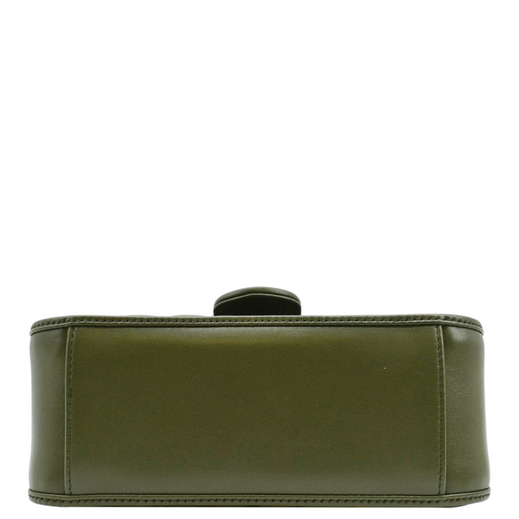 GUCCI Gucci Marmont Mini Top Handle Crossbody Bag Olive 583571