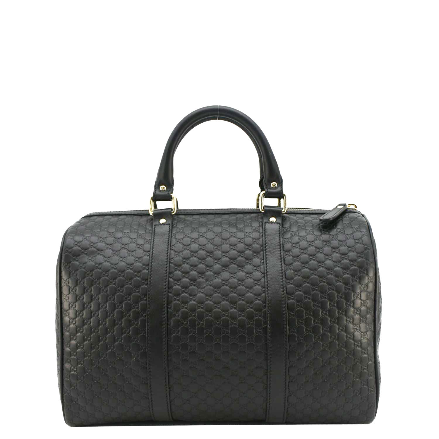 GUCCI  Gucci Microguccissima Boston Travel Bag Black 449646