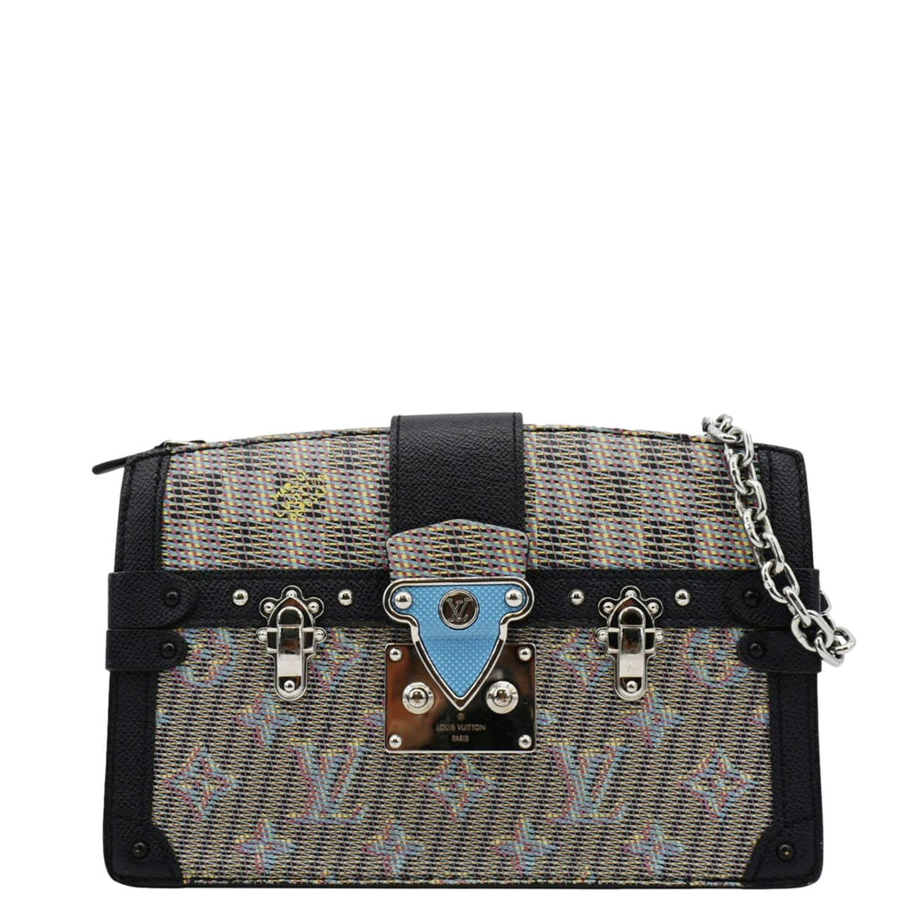LOUIS VUITTON Trunk Clutch Damier Monogram LV Pop Crossbody Bag Multicolor
