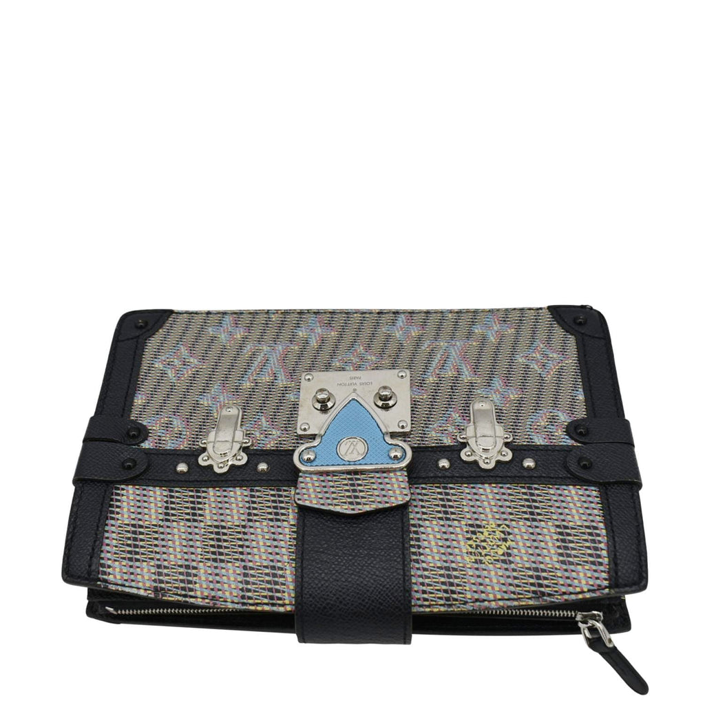 LOUIS VUITTON Trunk Clutch Damier Monogram LV Pop Crossbody Bag Multicolor