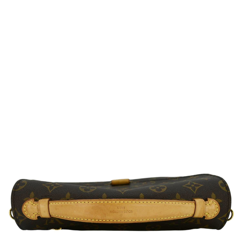 LOUIS VUITTON Metis Pochette Monogram Canvas Crossbody Bag Brown