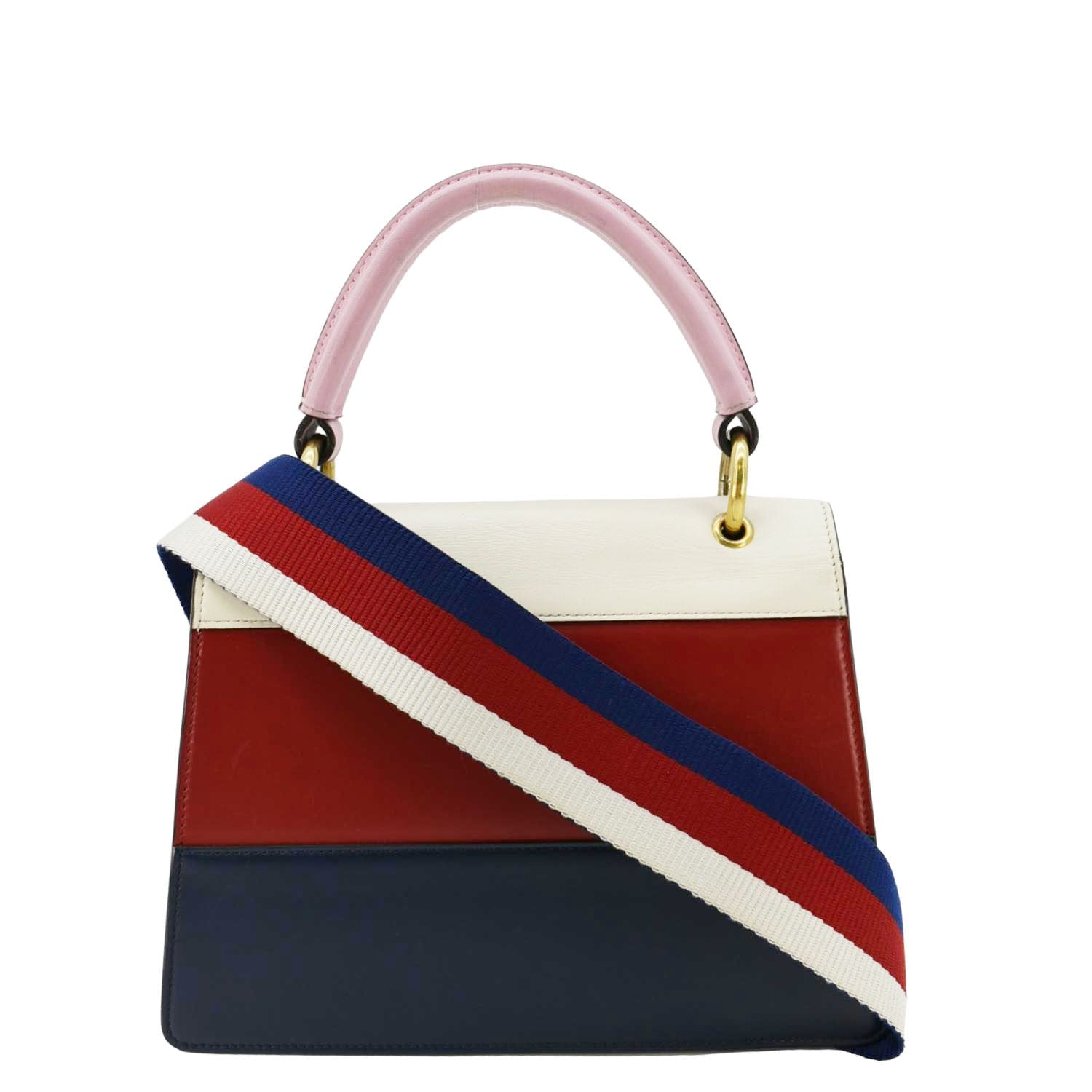 GUCCI Queen Margaret Bee Blind For Love Leather Shoulder Bag Multicolor 456541