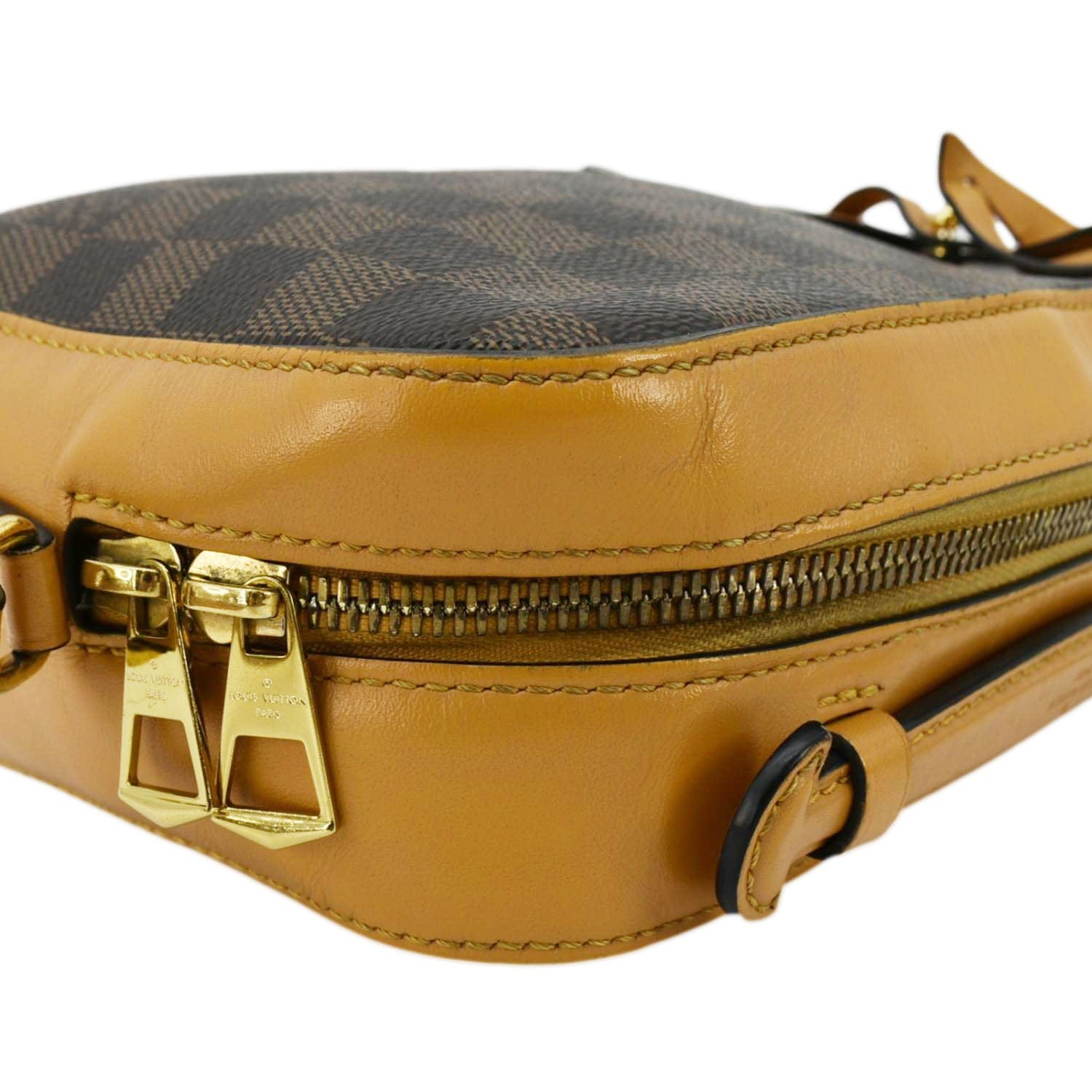 LOUIS VUITTON Santa Monica Damier Ebene Crossbody Bag Brown