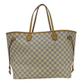 LOUIS VUITTON Neverfull GM Damier Azur Tote Shoulder Bag Rose Ballerine