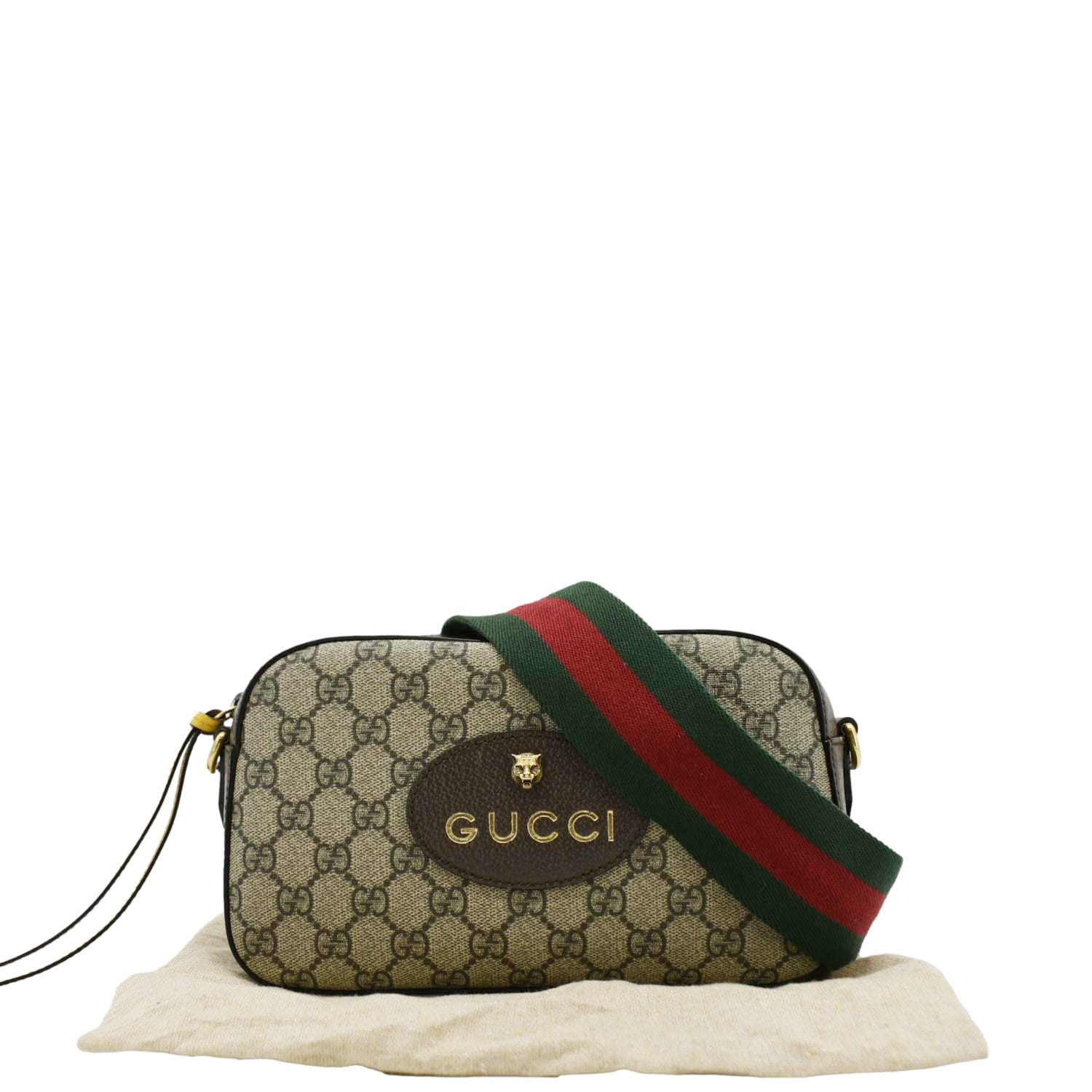 GUCCI Neo  Gucci Supreme Canvas Messenger Bag Beige 476466