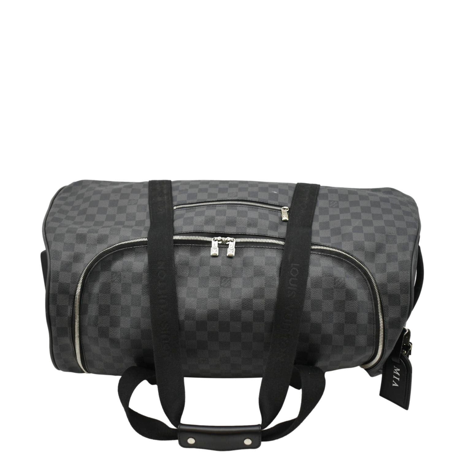 LOUIS VUITTON Neo Eole 65 Damier Graphite Rolling Duffle Bag Black