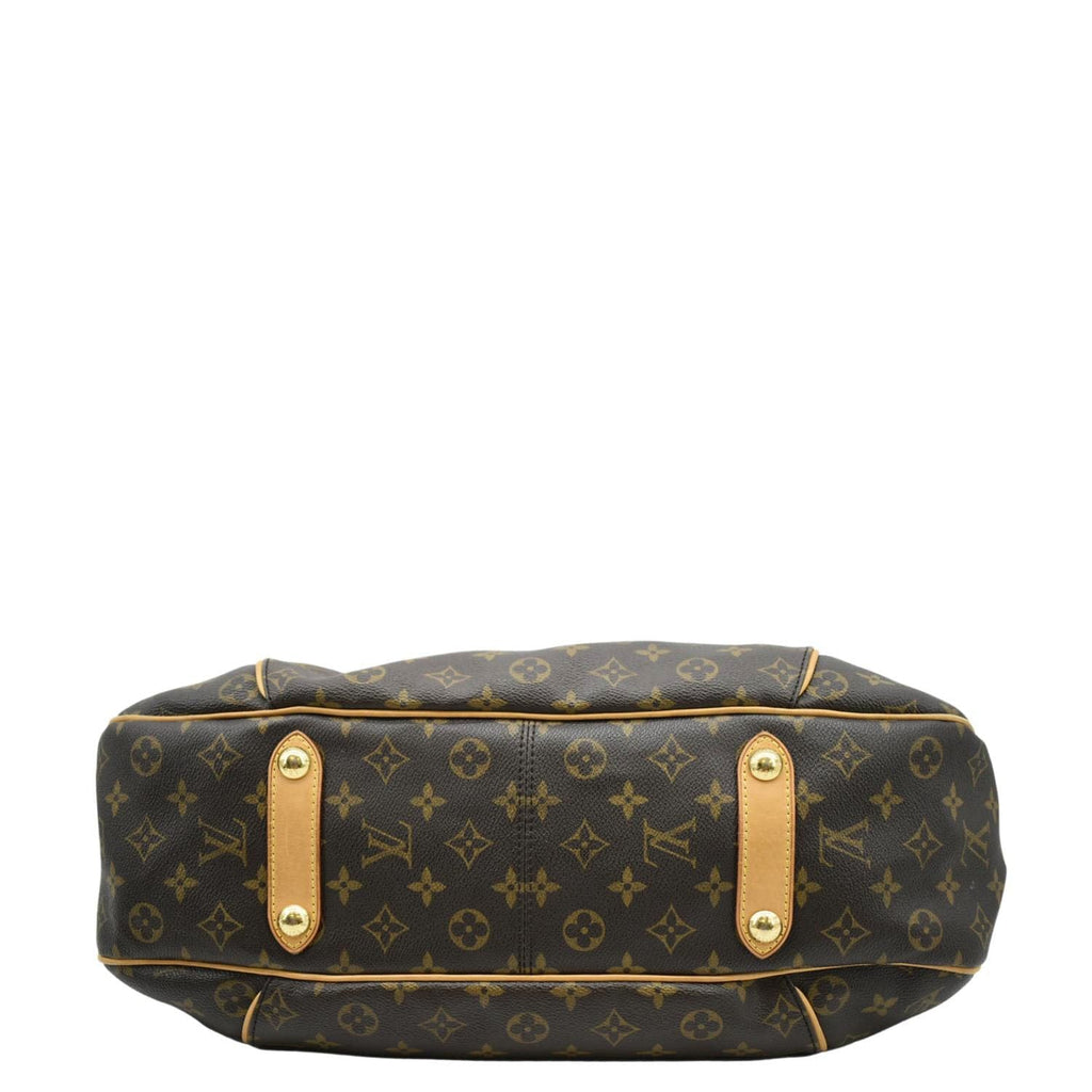 LOUIS VUITTON Galliera GM Monogram Canvas Shoulder Bag Brown