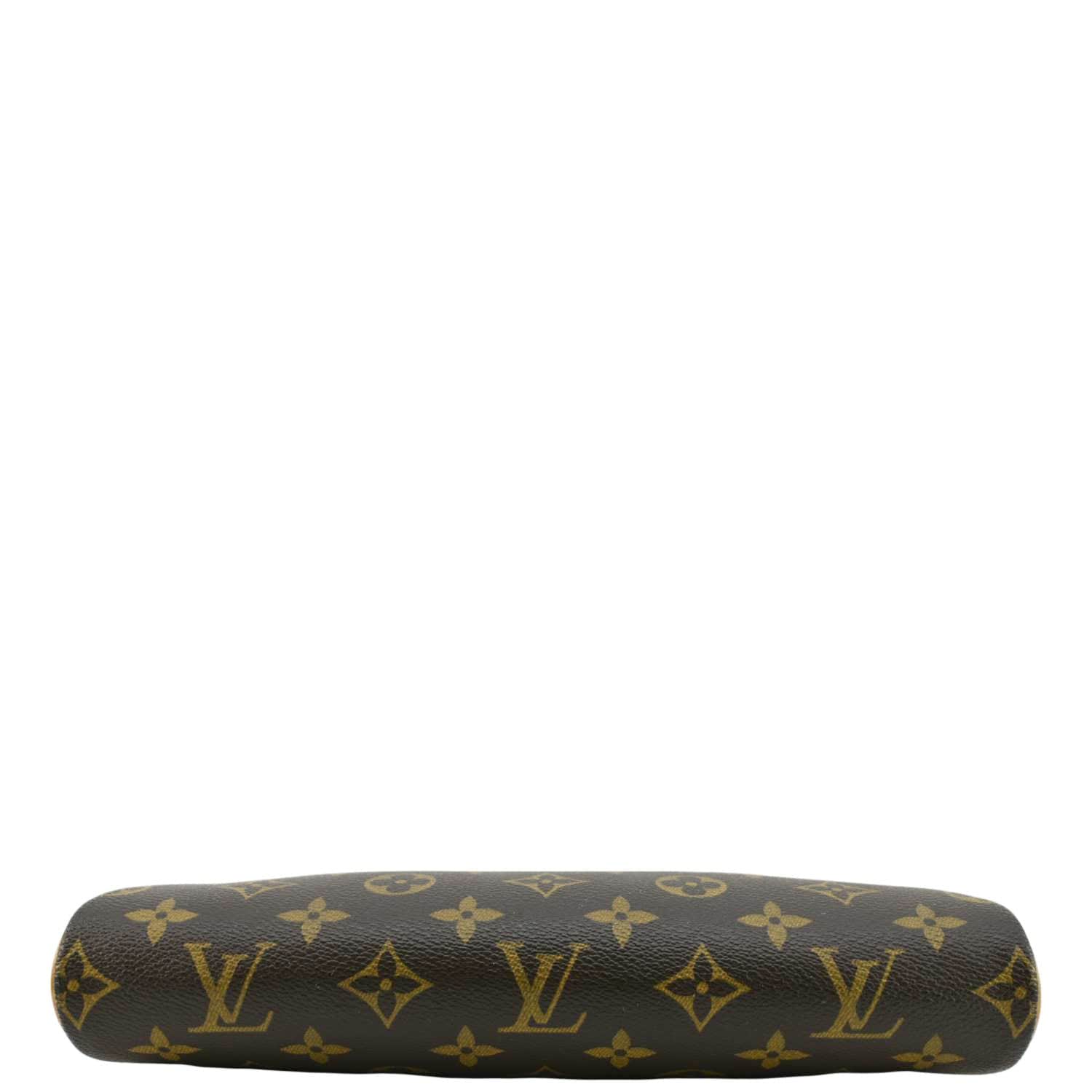 LOUIS VUITTON Pochette Eva Monogram Canvas Crossbody Bag Brown
