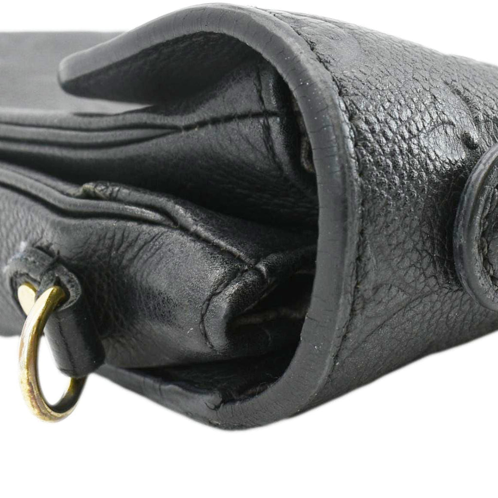 LOUIS VUITTON Metis Pochette Empreinte Leather Crossbody Bag Black