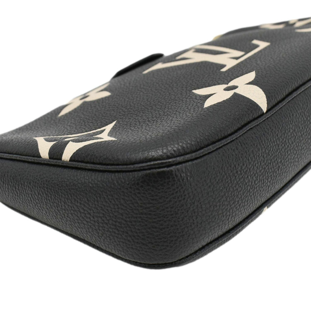 LOUIS VUITTON Multi Pochette Accessoires Monogram Empreinte Crossbody Bag Bicolor