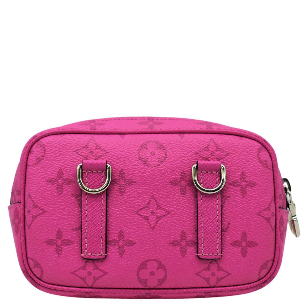 LOUIS VUITTON Outdoor Monogram Taigarama Pouch Pink