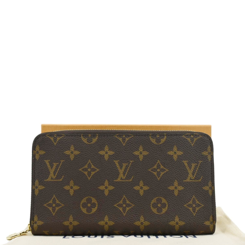 LOUIS VUITTON Monogram Canvas Zippy Wallet Brown