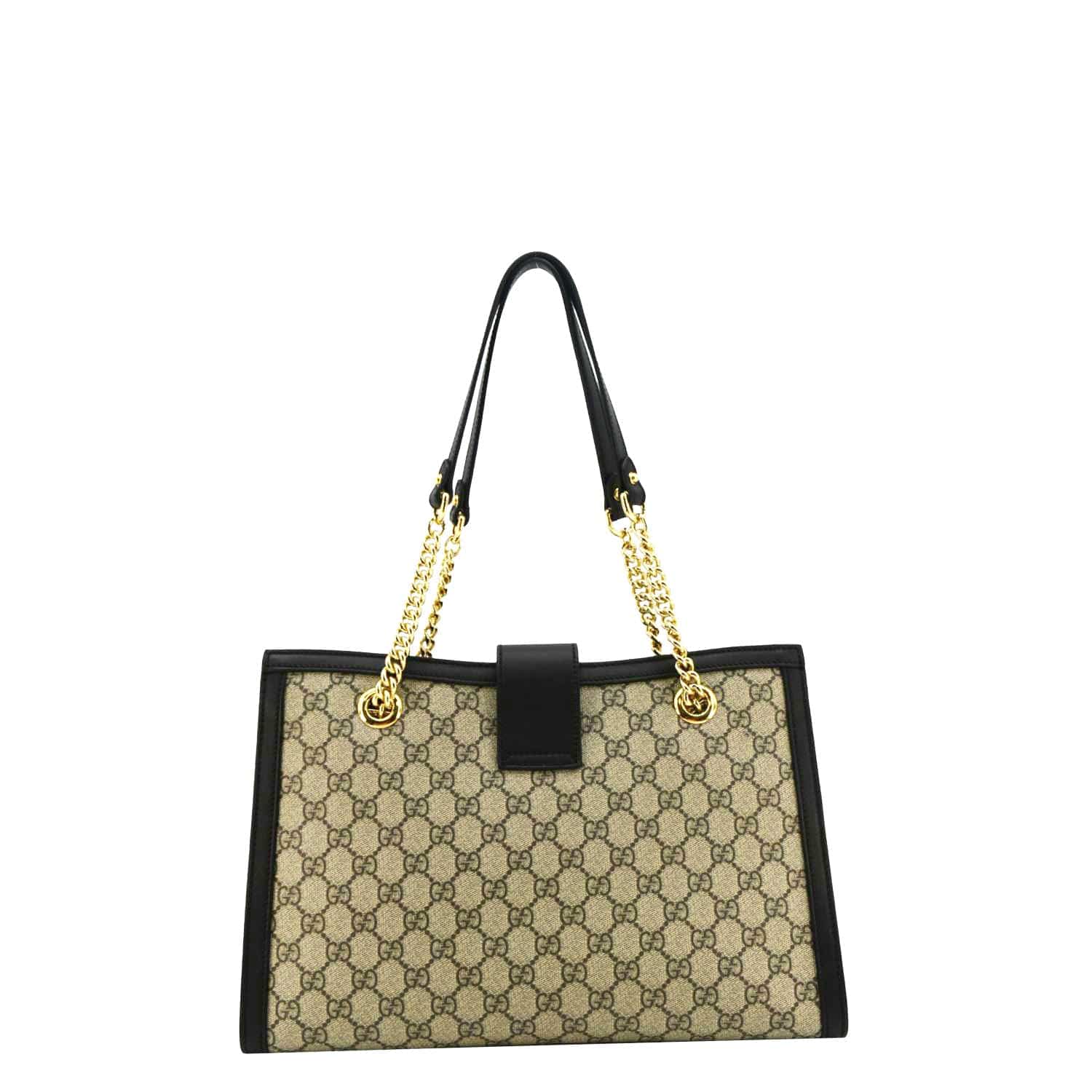 GUCCI Padlock Medium Gucci Supreme Canvas Shoulder Bag Beige 479197
