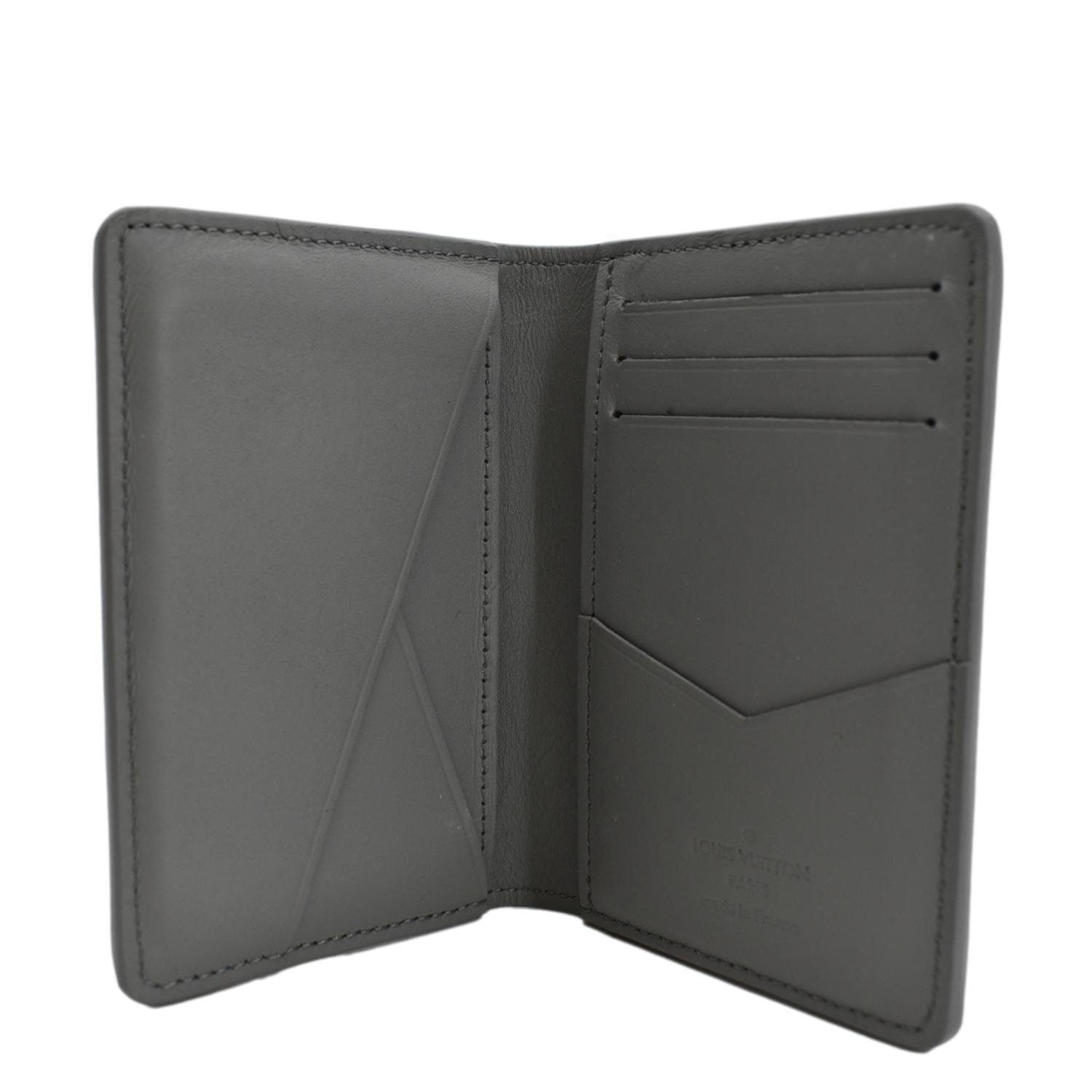 LOUIS VUITTON Monogram Shadow Pocket Organizer Gray