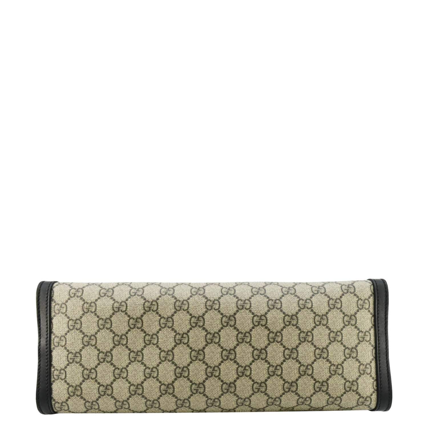 GUCCI Padlock Medium Gucci Supreme Canvas Shoulder Bag Beige 479197